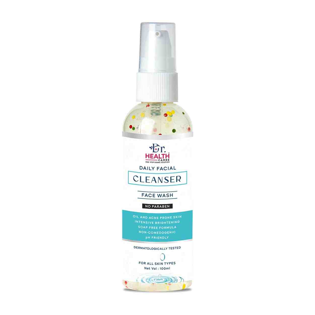 Dr. Health Care Daily Facial Cleanser for Women & Men | Non-Comedogenic, pH-Friendly & Soap-Free Formula | Gentle Face Cleanser | 100 ml